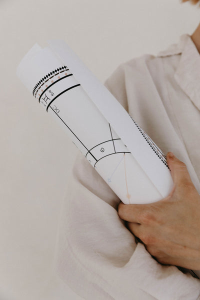 Cosmic Cub Natal Chart - Custom 16x20in UNFRAMED Print